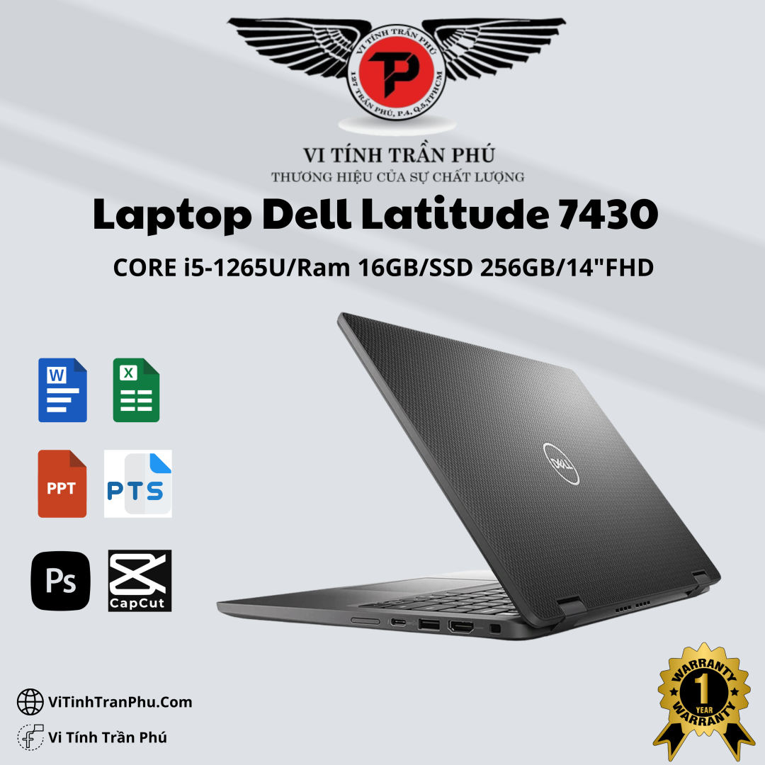 Laptop Dell Latitude 7430 i5 1245u/ 16GB/ Nvme 256Gb/ 14